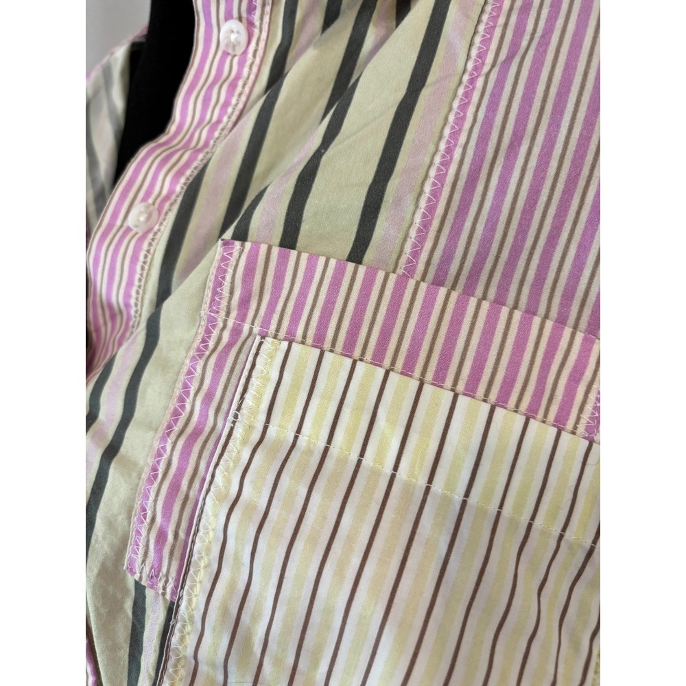 Anthropologie Drawstring Hem Button Down Shirt - Picture 5 of 8